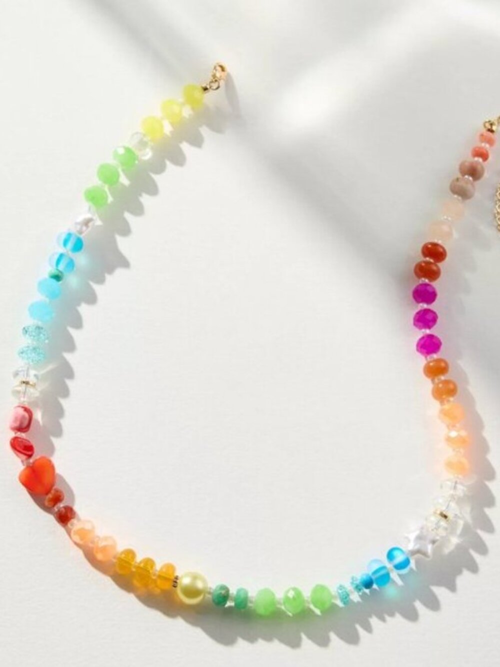 Anthropologie Rainbow Stone Necklace NWT